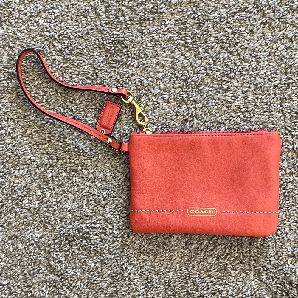 Coach Coral Wristlet